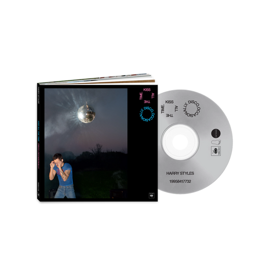 Limited edition Harry Styles casebook CD with disco ball artwork and collectible premium packaging packshot view